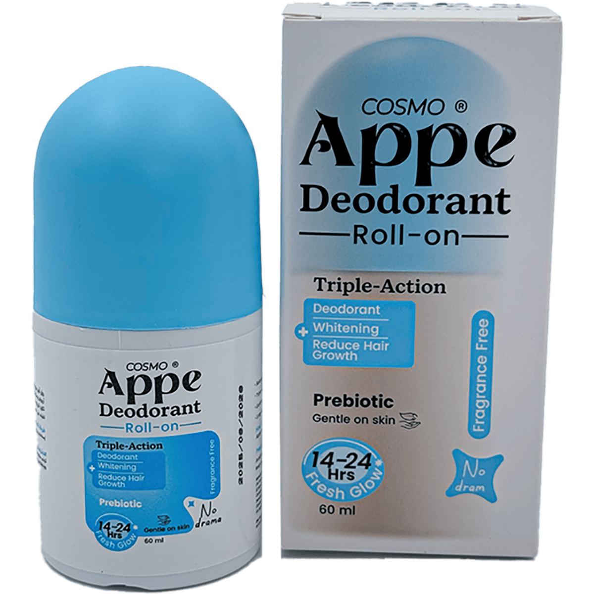 Cosmo Appe Fragrance Free Deodorant Roll On For Women 60 ml image number 0