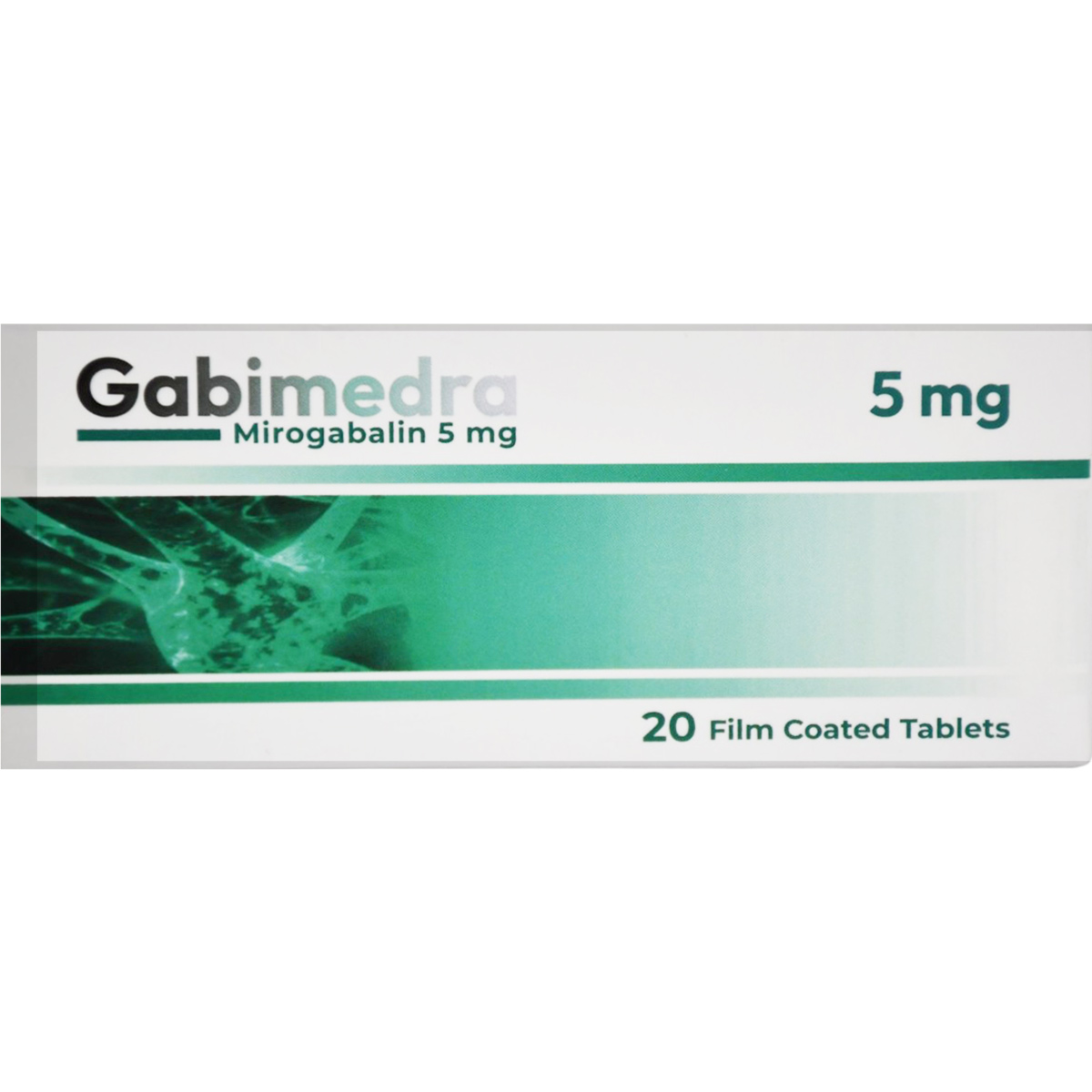 Gabimedra 5mg 20 Film Coated Tablets image number 0