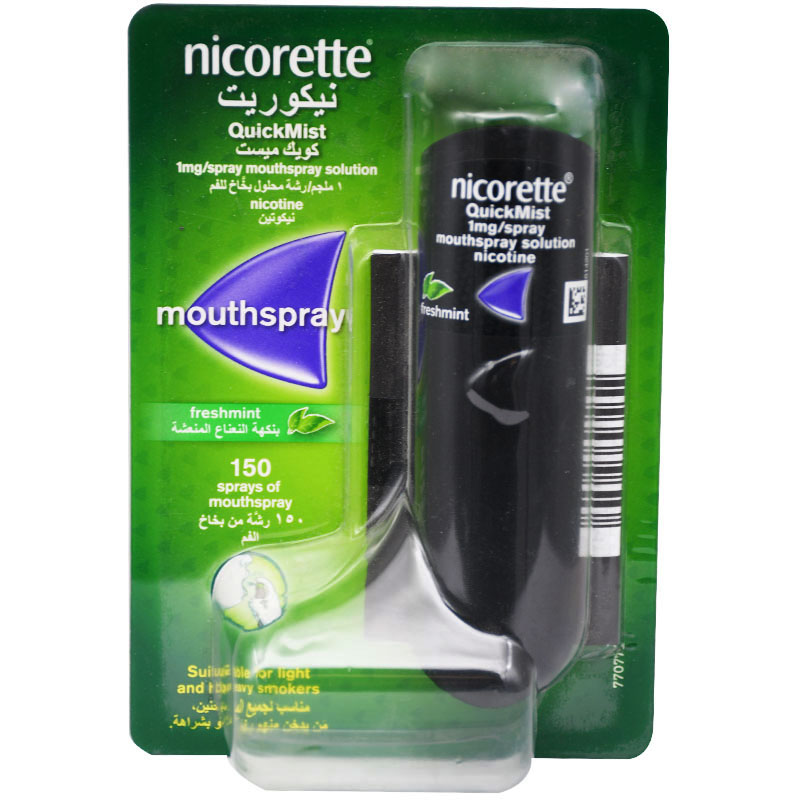 Nicorette Quickmist (1mg/dose) 150 Dose Mouth Spray image number 0