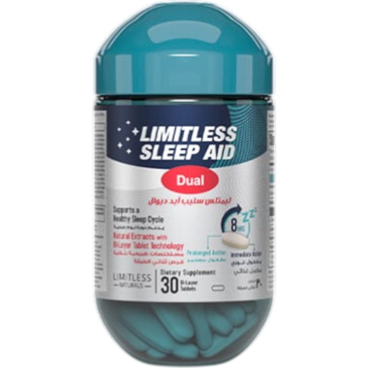 Limitless Sleep Aid Dual 30 Bilayer Tablets image number 0