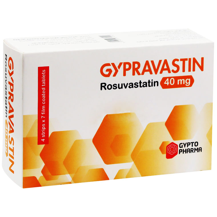 Gypravastin 40mg 28 Film Coated Tablets image number 0