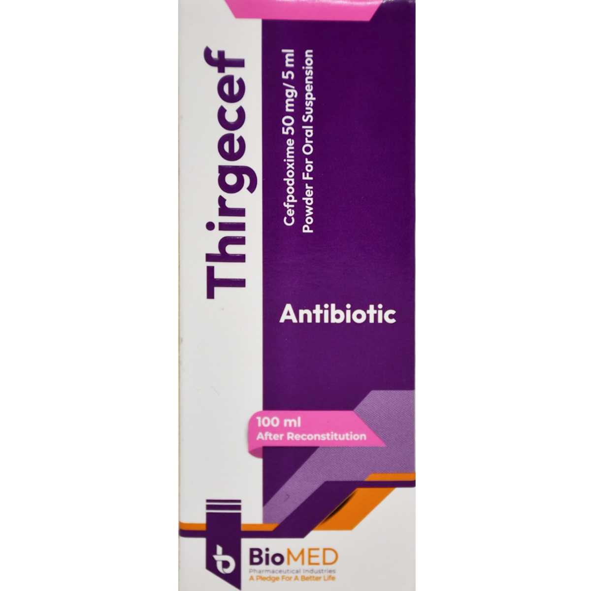 Thirgecef 50mg/5ml Oral Suspension 100ml image number 0