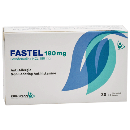 Fastel 180mg 20 Film Coated Tablet image number 0