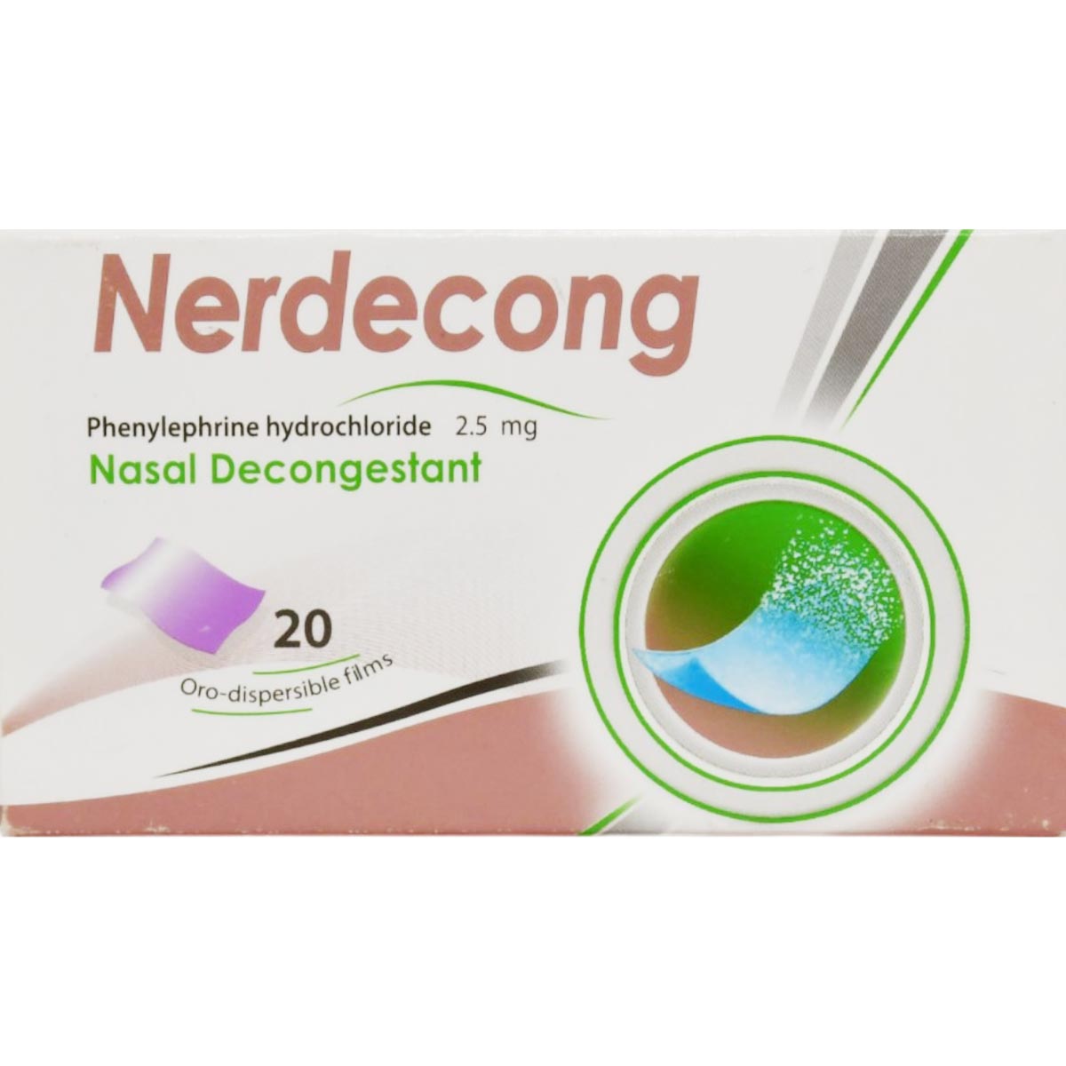 Nerdecong 2.5mg 20 Orodispersible Film image number 0