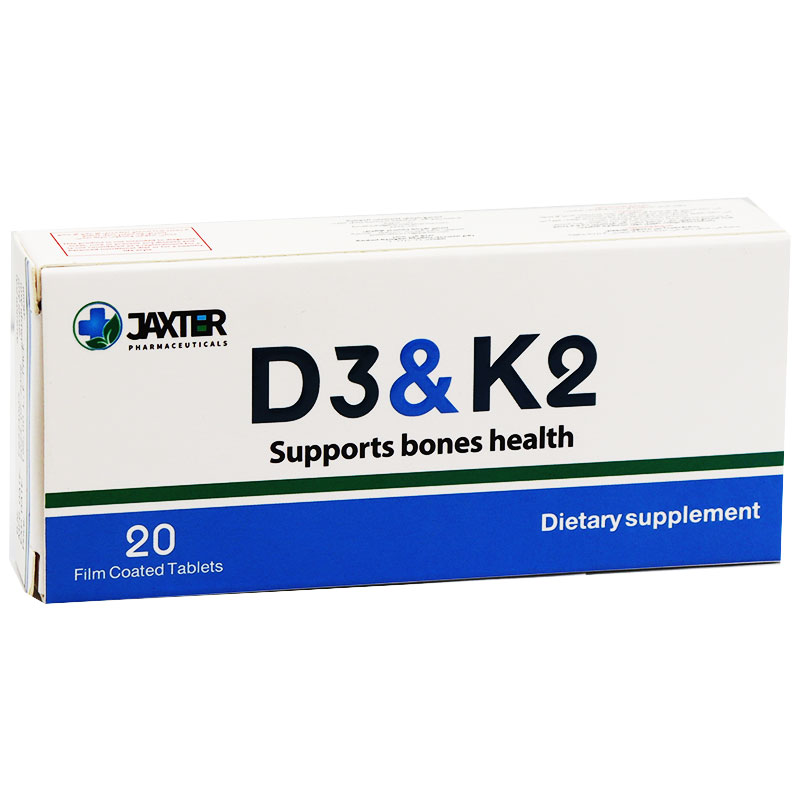D3 & K2 20 Film Coated Tablets image number 0