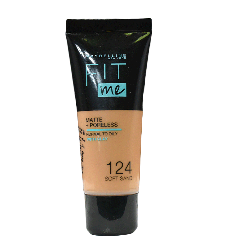 Maybelline Fit Me Matte + Poreless Liquid Foundation /124 Soft Sand image number 0