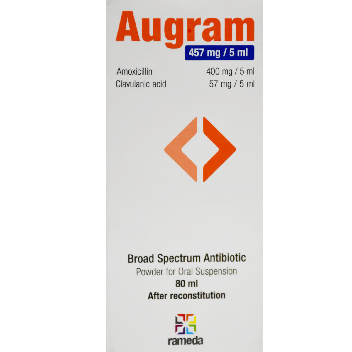 Augram 457mg/5ml Suspension 80ml image number 0