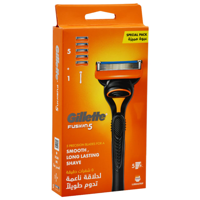 Gillette Fusion (5) Razor+5 Blades image number 0