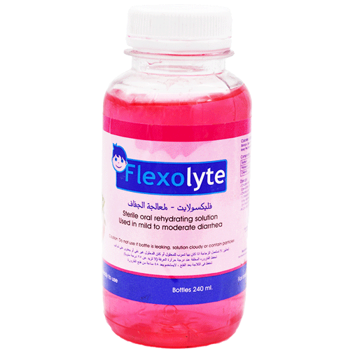 FlexoLyte Sterile Oral Rehydration Solution Strawberry Flavor Syrup 240ml image number 0