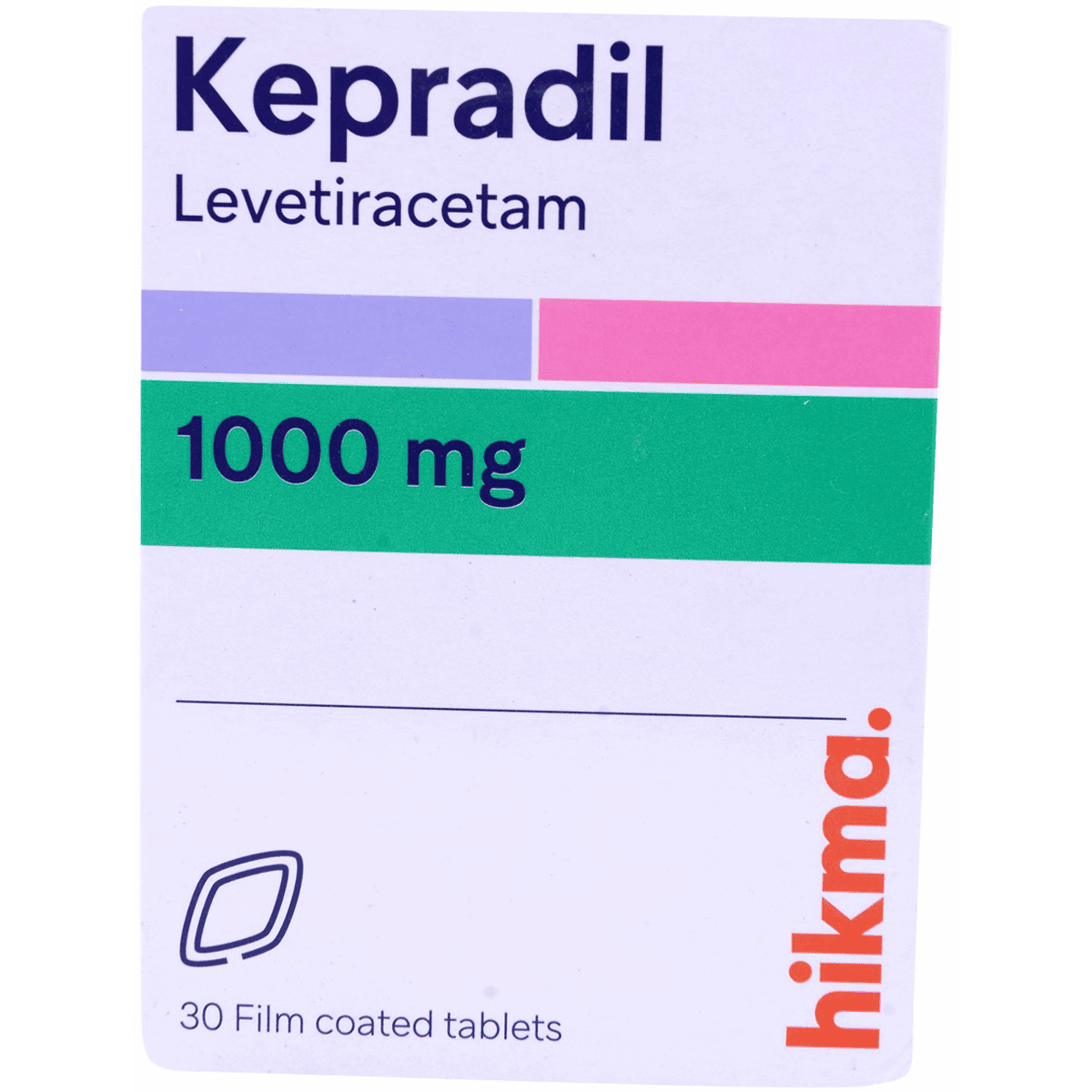 Kepradil 1000mg 30 Scored Film Coated Tablets image number 0