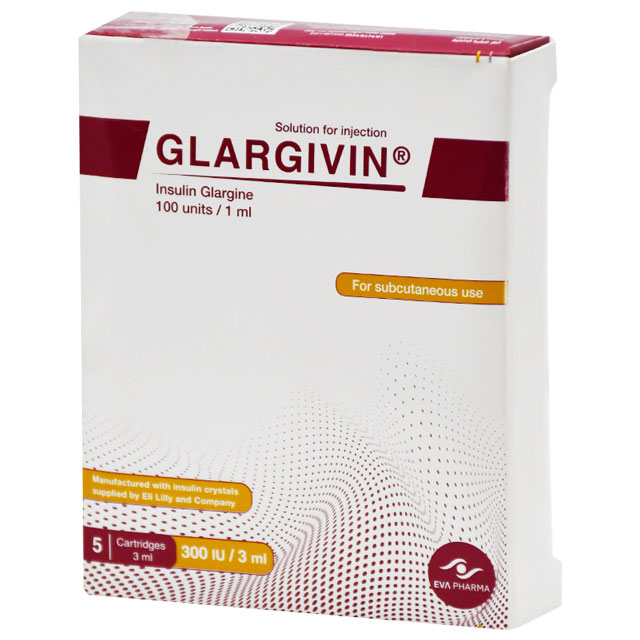 Glargivin (100U/ml) 3ml x 5 Cartridges (Refrigerated) image number 0