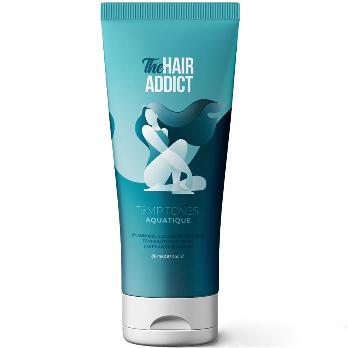 The Hair Addict Temporary Hair Color Aquatique 88ml image number 0
