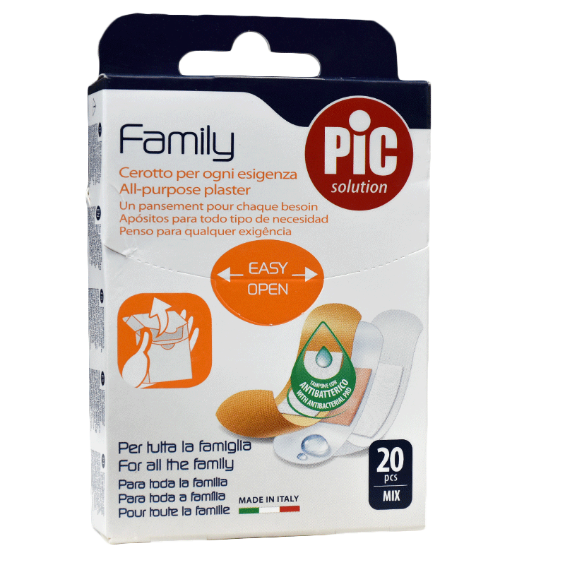 Plaster Pic Family Mix Anti Bacterial 20pcs image number 0