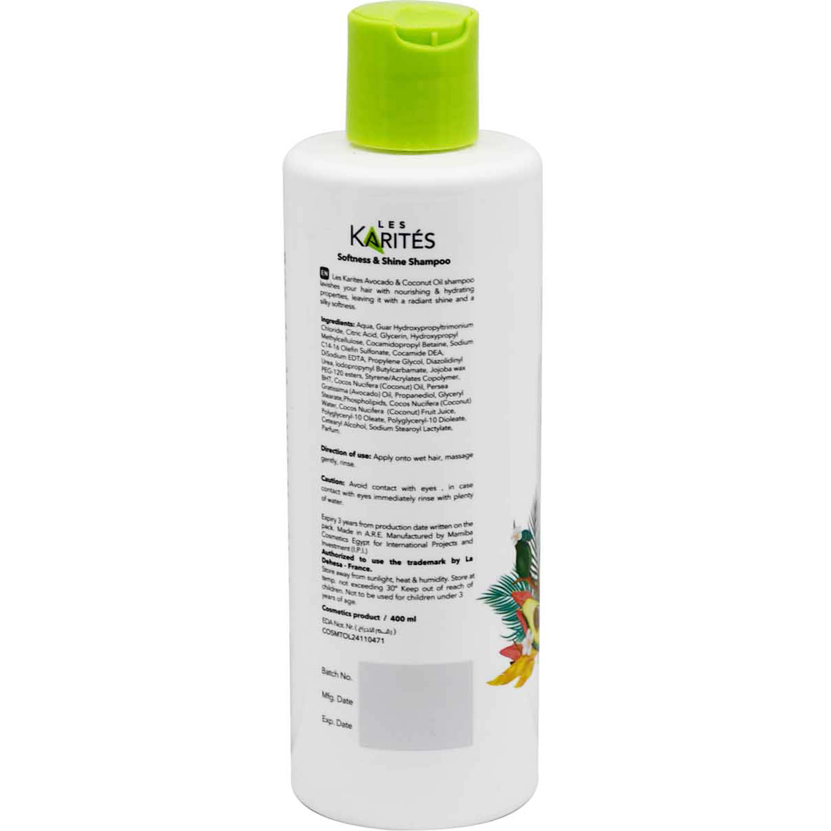 Karites Avocado and Coconut Oil Shampoo 400 ml image number 1