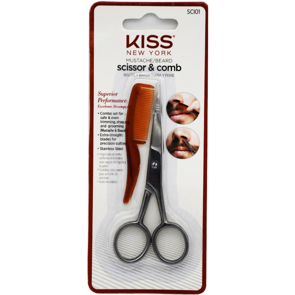 Kiss Mustache and Beard Scissor&Comb/Sci0110 image number 0
