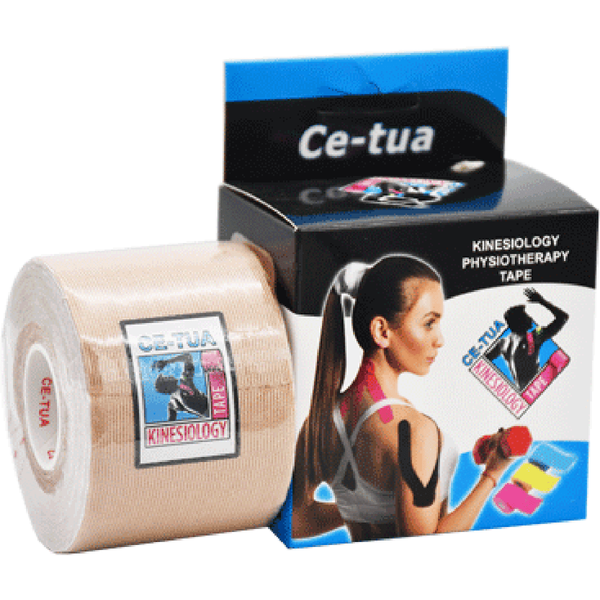 Ce Tua Kinesio Tape (Basic) 5cmx5m (Beige) image number 0