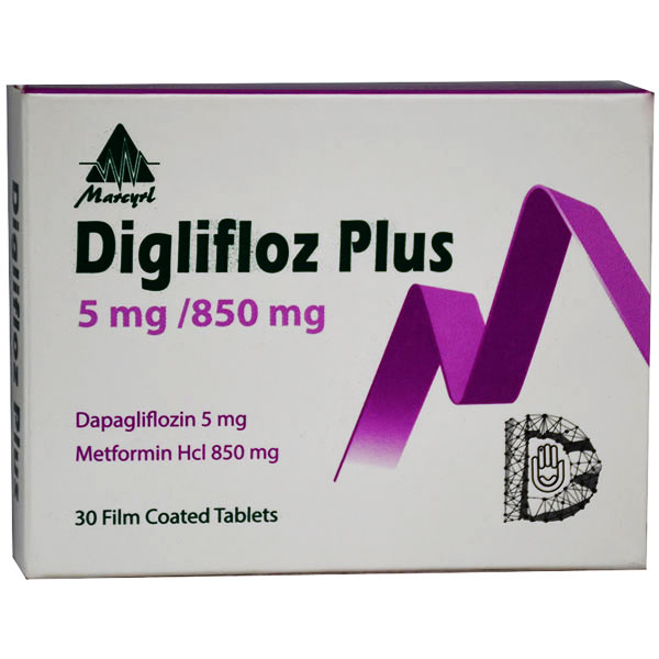 Diglifloz Plus 5mg/850mg 30 Film Coated Tablets image number 0
