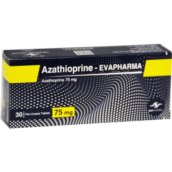 Azathioprine Evapharma 75mg 30 Film Coated Tablets image number 0