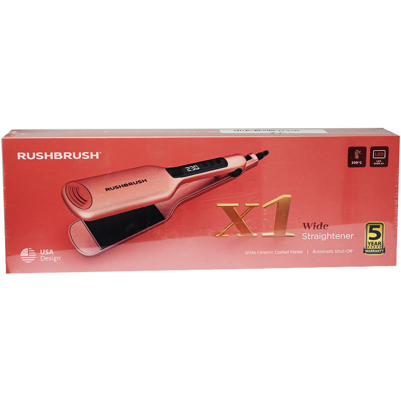 Rush Brush Rose Gold X1 Wide Straightener image number 0