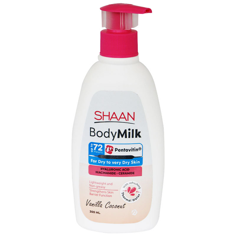 Shaan Body Milk Vanilla Coconut Lotion For Dry Skin 300ml image number 0