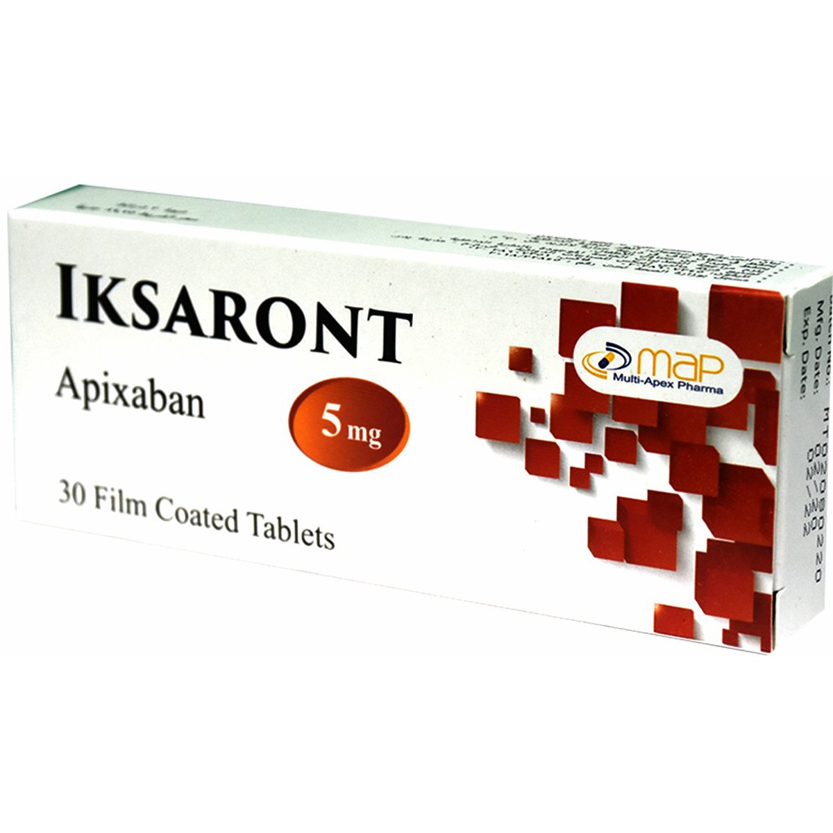 Iksaront 5mg 30 Film Coated Tablets image number 0