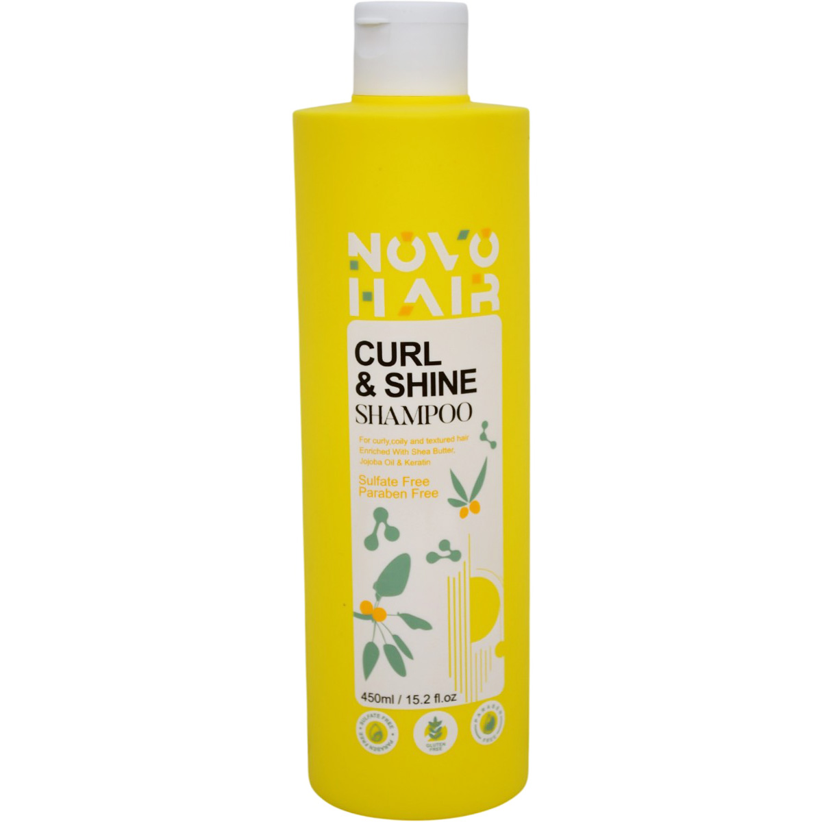 Novo Hair Curl and Shine Shampoo 450ml image number 0