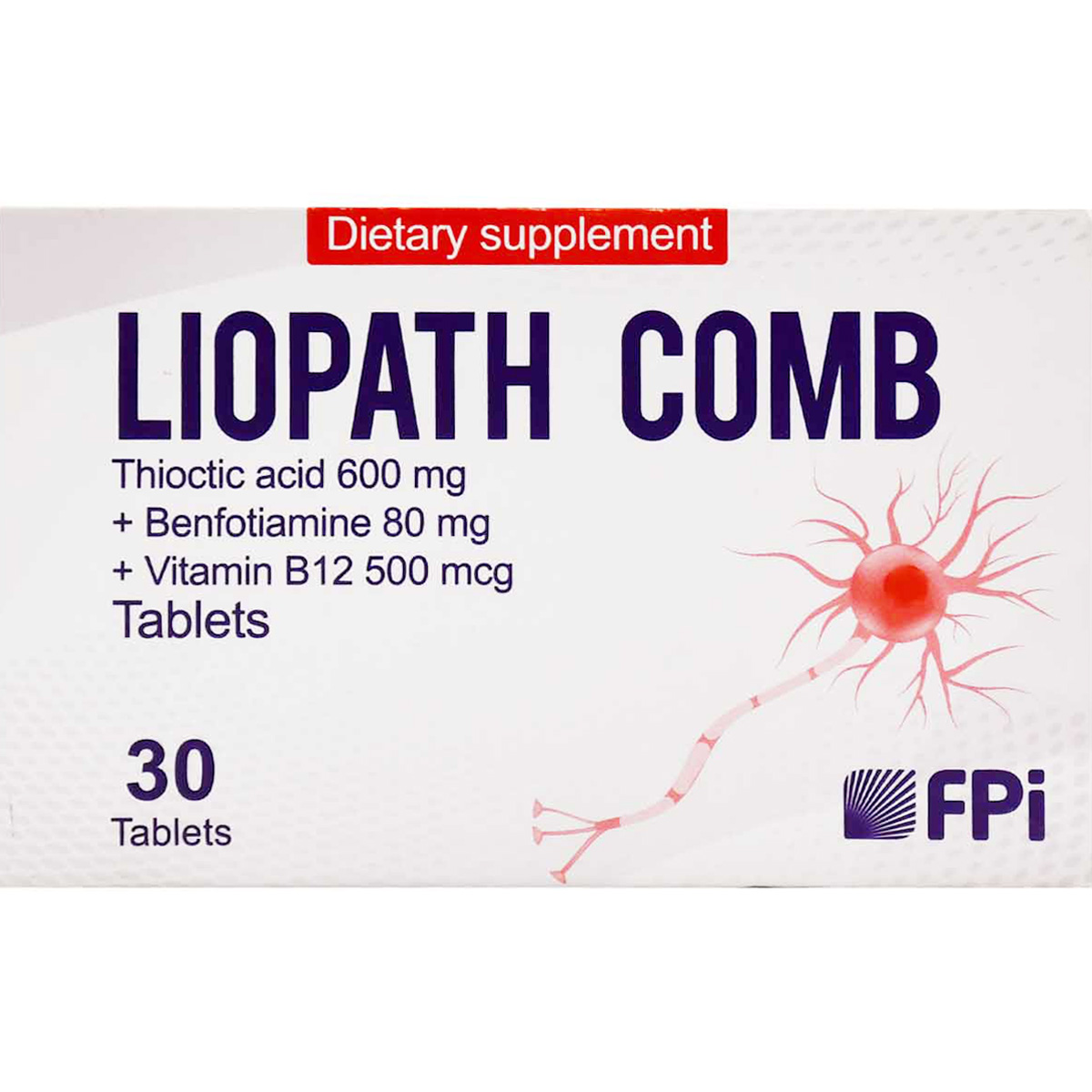 Liopath Comp (600 mg+80 mg+500 &mu;g) 30 Tablets image number 0
