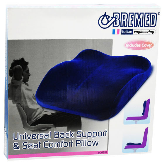Bremed Universal Back Support&Seat Comfort Pillow/Bd6610 image number 0