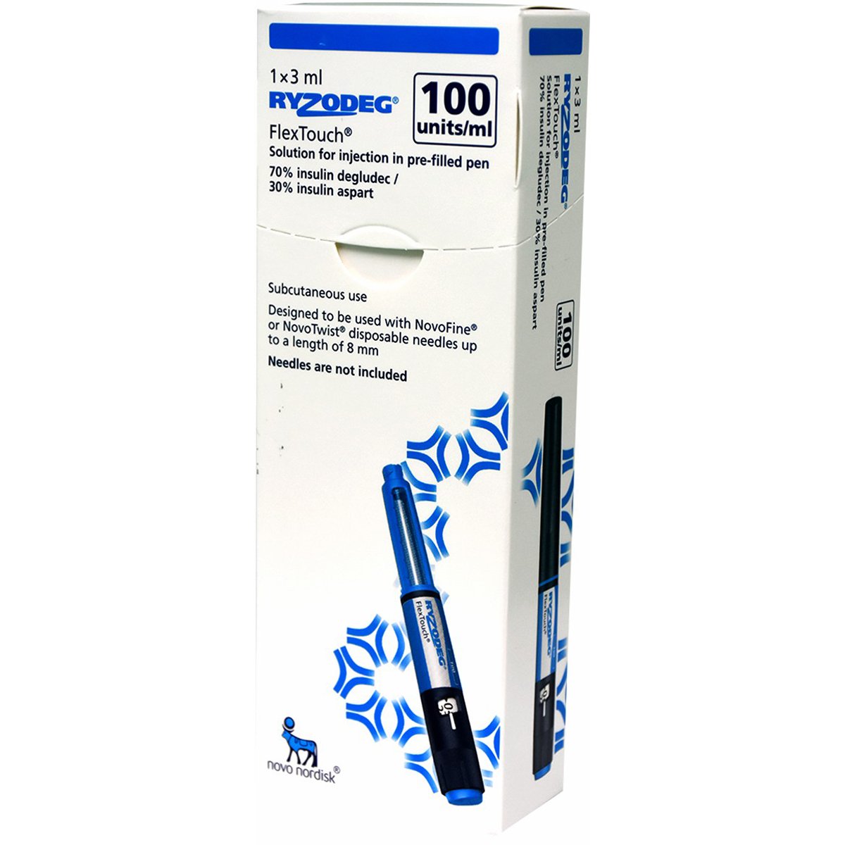 Ryzodeg 100U/ml 3ml Flextouch Prefilled Pen (Refrigerated) image number 0