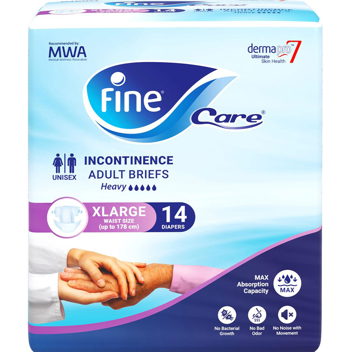 Fine Care Incontinence (XL)  (To 178cm) 14 Pieces image number 0