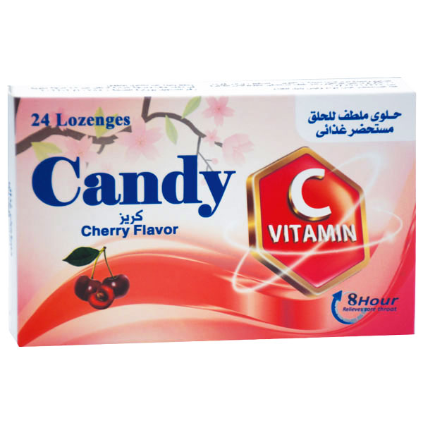 Candy Vitamin C Cherry Flavor 24 Lozenges image number 0