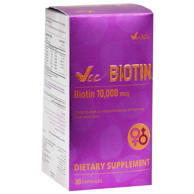Vee Biotin 10000&micro; 30 Capsule image number 0