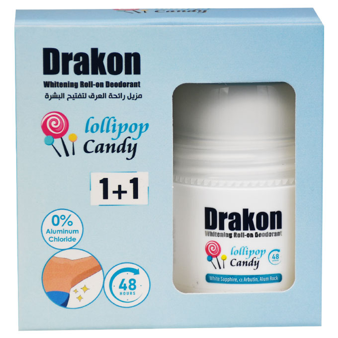 Drakon Whitening Lolipop Deodorant Roll on For Women 2*50ml (Offer Pack) image number 0