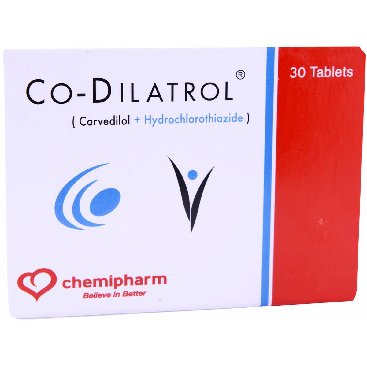 Co Dilatrol 25/12.5mg 30 Tablets image number 0