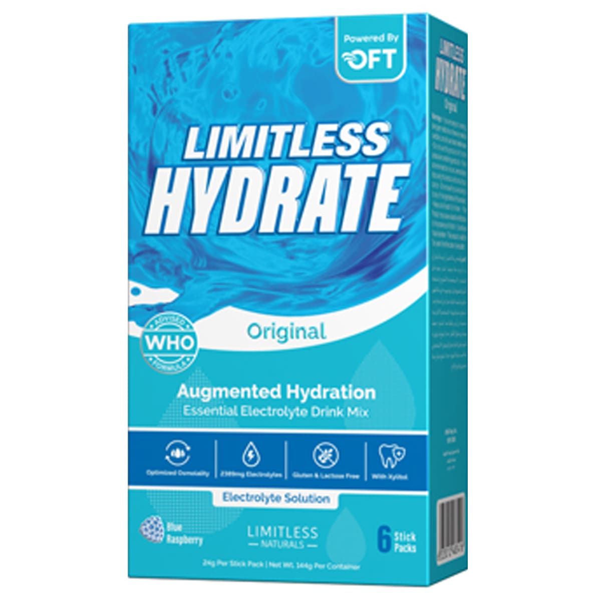 Limitless Hydrate Original Blue Raspberry 6 Sticks image number 0