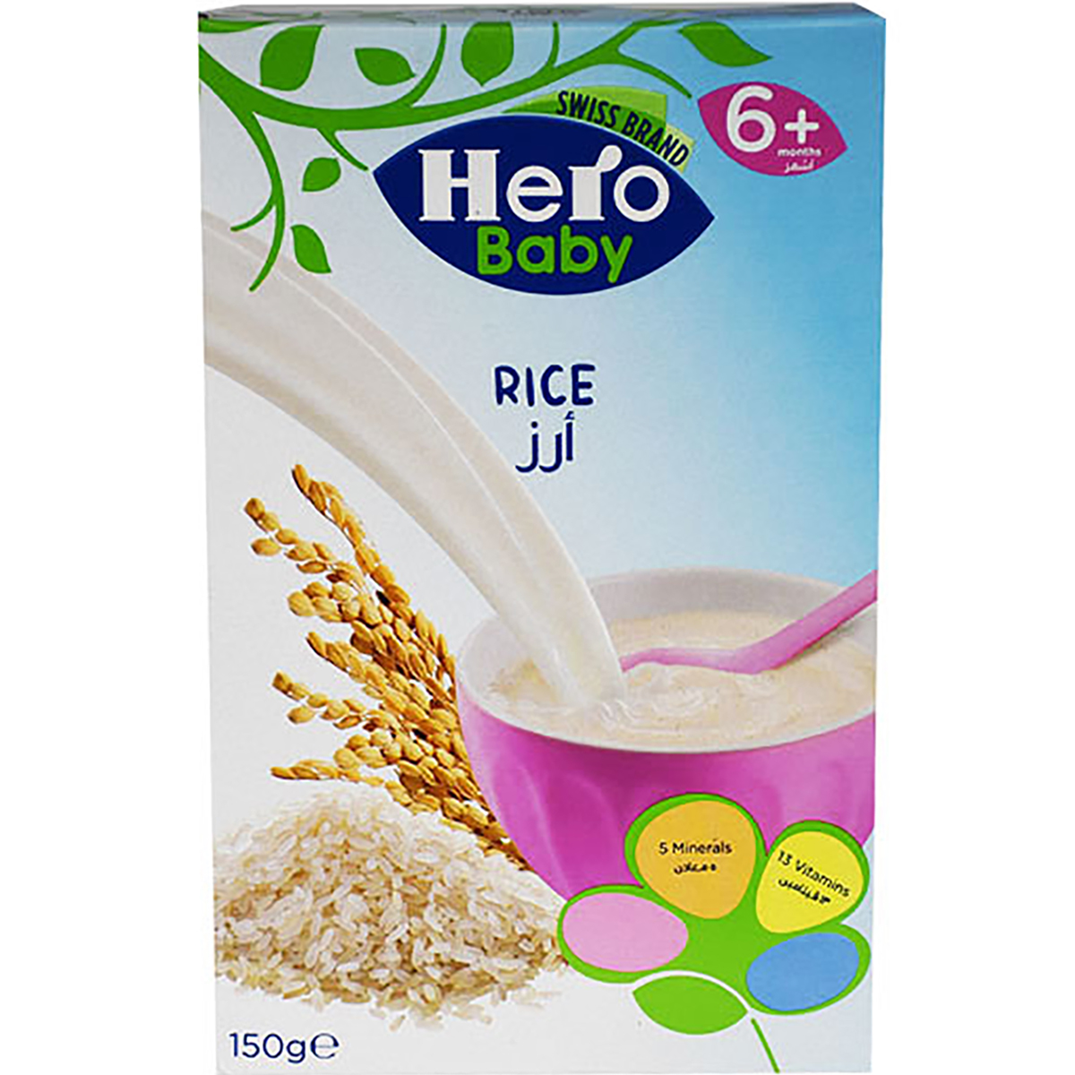 Hero Baby Rice Cereal Milk Free 150gm image number 0