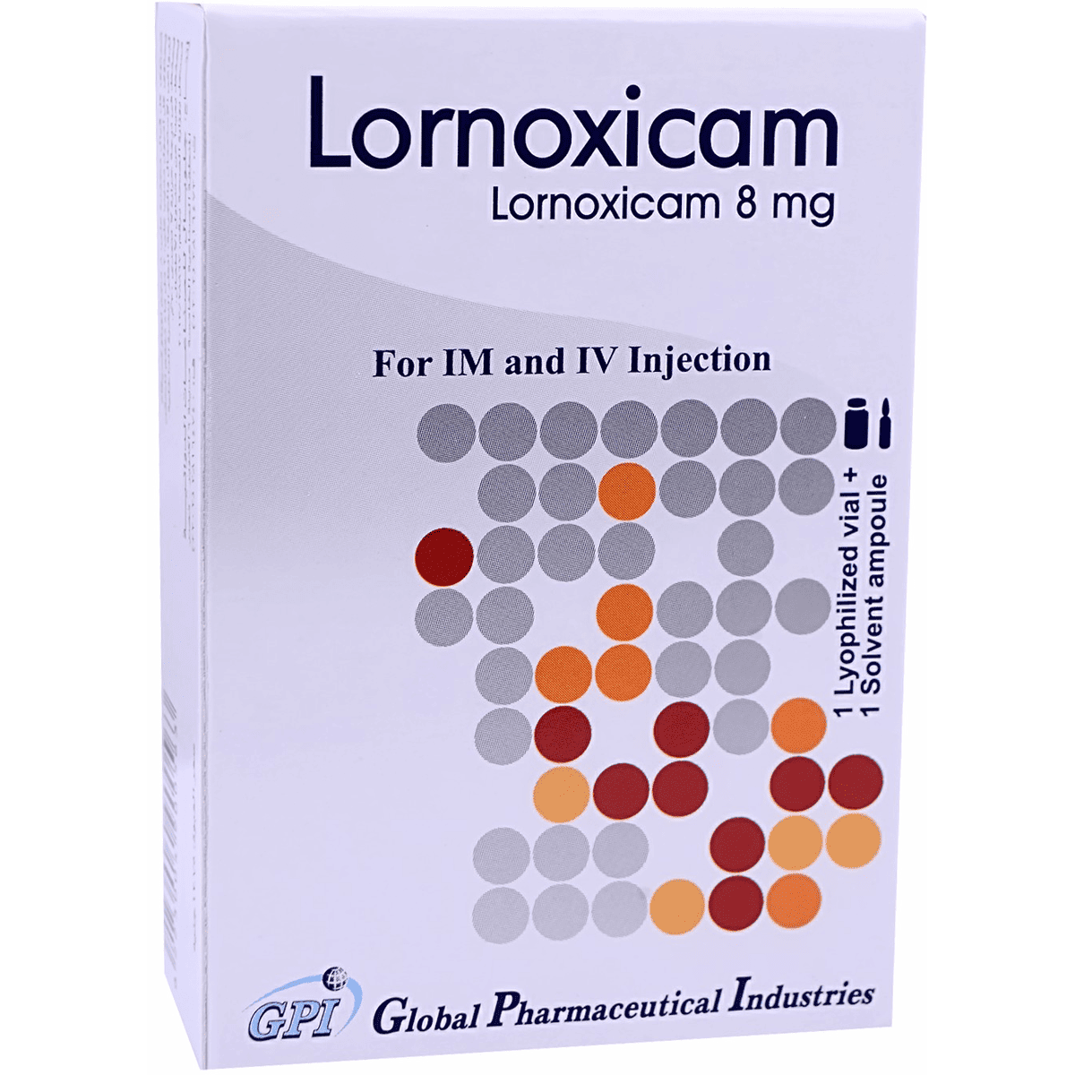 Lornoxicam 8mg Intramacular/Intravenous 1 Vial image number 0