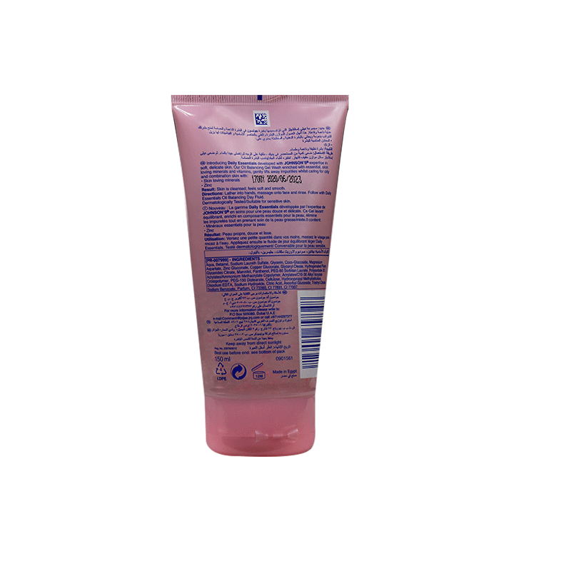 Johnson Face Care Oily & Combined Skin Gel Wash 150ml image number 0