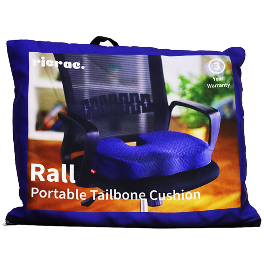 Ricrac Rall Portable Tailbone Cushion Blue image number 0