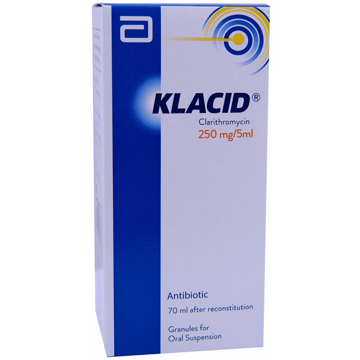 Klacid 250mg/5ml (70ml) Suspension image number 0