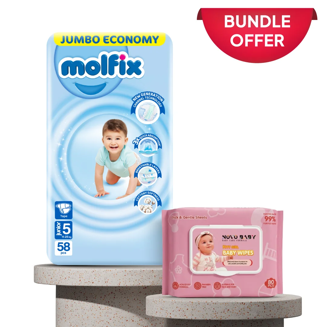 Molfix  Diapers Size 5 Bundle image number 0