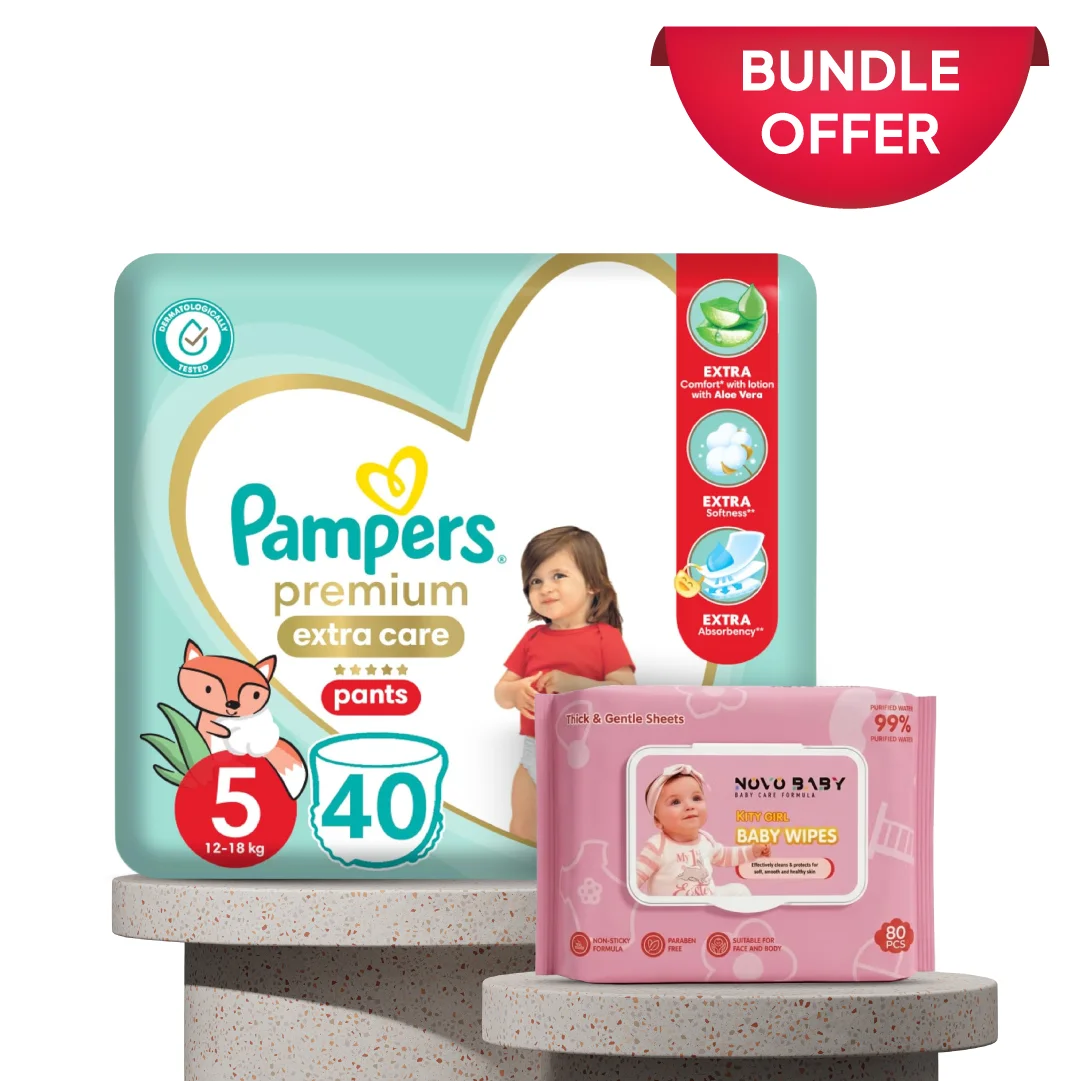 Pampers Premium Pants Size 5 Bundle image number 0
